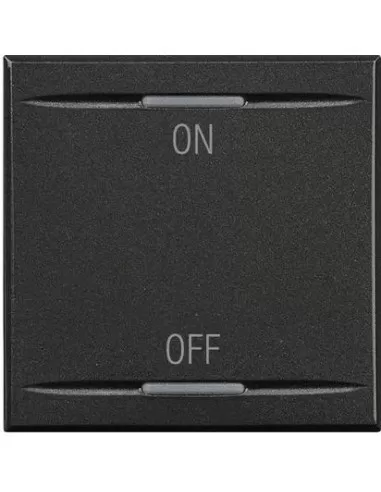 Bticino Axolute Dark Ein-Aus-Tastenabdeckung 2 Mod HS4911//2AG